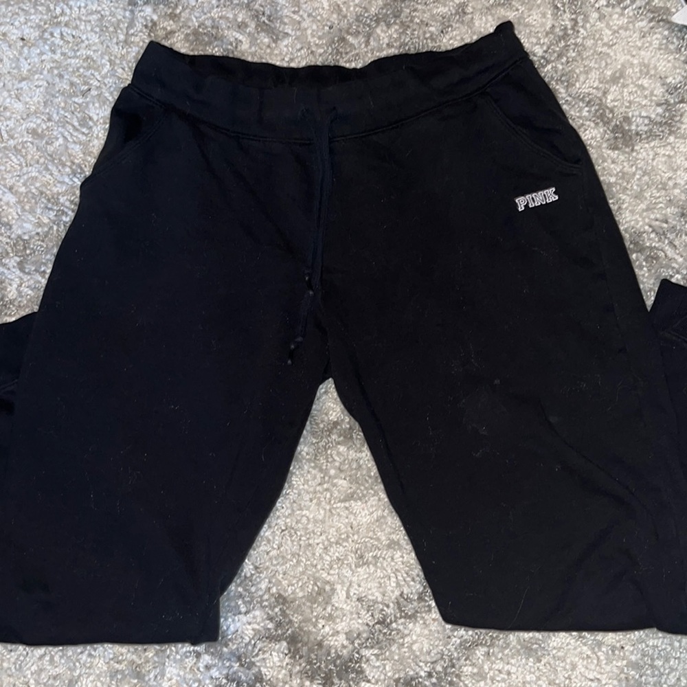 PINK Black Sweatpants (Read Description)